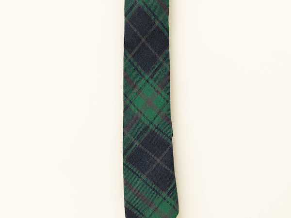 Christmas Blue and Green Plaid Tie -(Xs, Small, Medium, Large, ADULT)