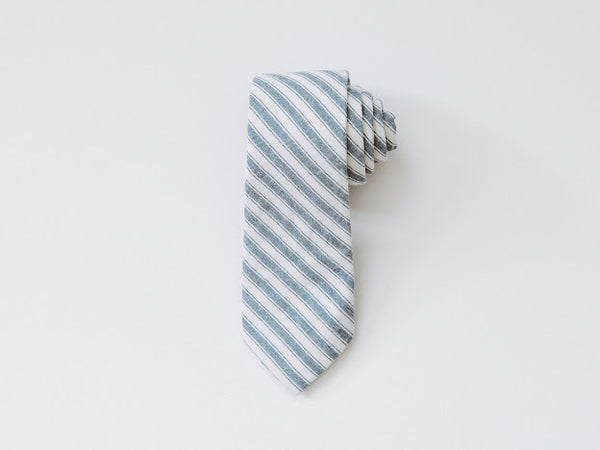 Blue Stripe Tie -(Xs, Small, Medium, Large, ADULT)