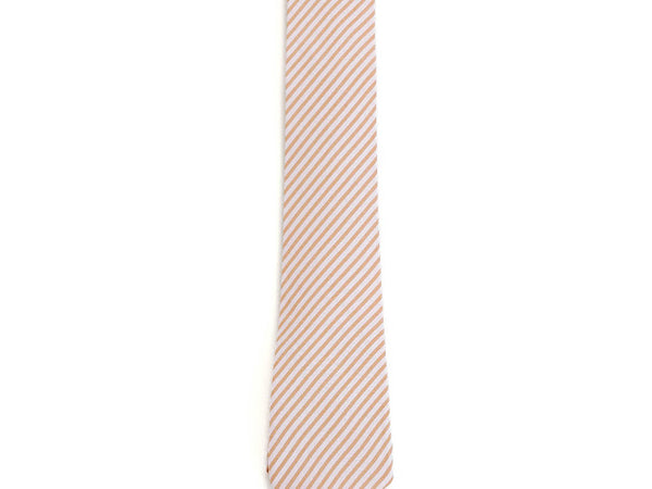 Pink and Tan Stripe Tie -(Xs, Small, Medium, Large, ADULT)