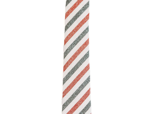 Navy and Red Stripe Tie