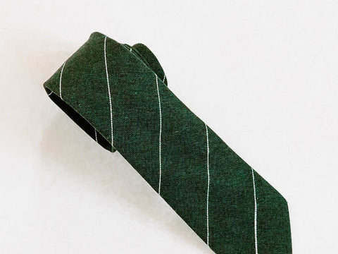 Dark Green Stripe Tie
