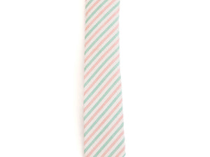 Pink and Green Stripe Tie